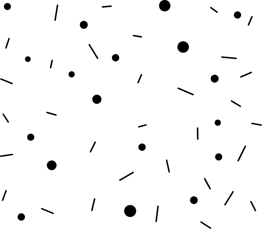 Vinylový koberec s geometrickými tvarmi kruhy a čiarami - Tenstickers