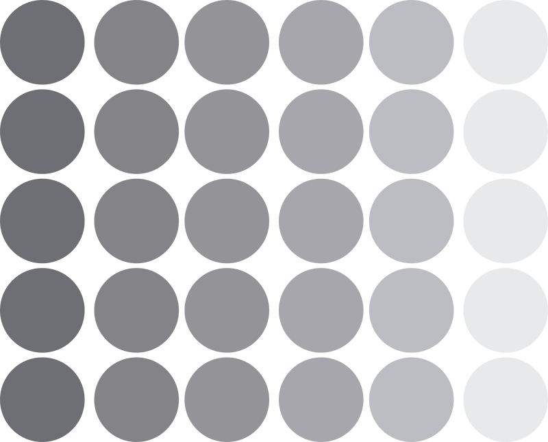 Vinylový koberec s geometrickými tvarmi šedé kruhy - Tenstickers