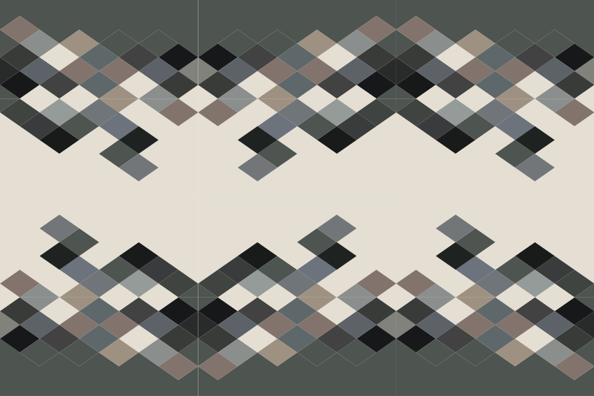 Vinylový koberec s geometrickými tvarmi farebné bloky - Tenstickers