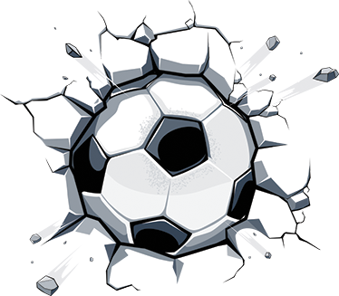 Detský vinylový koberec 3d futbalová lopta - Tenstickers