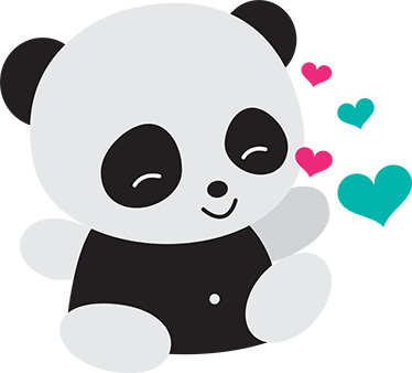Detský vinylový koberec roztomilý medvedík panda - Tenstickers