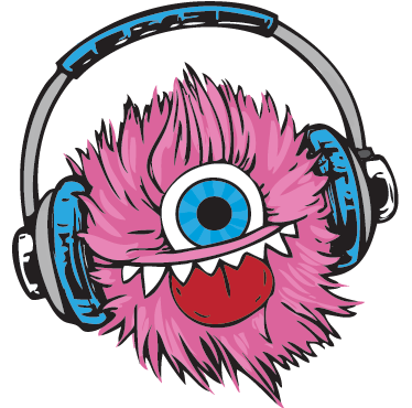 Detský vinylový koberec ružové chlpaté monštrum - Tenstickers