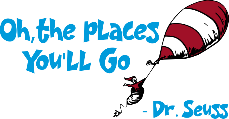 Detský vinylový koberec kam pôjdeš - drseuss - Tenstickers