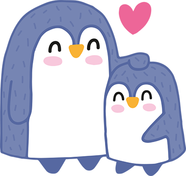 Detský vinylový koberec s tučniakom - Tenstickers