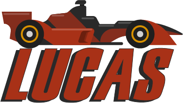 Detský vinylový koberec červené f1 auto s menom - Tenstickers