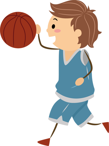 Detský vinylový koberec s motívom basketbalu - Tenstickers