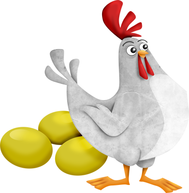 Detský vinylový koberec zlaté vajíčka od sliepky - Tenstickers