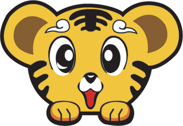 Detský vinylový koberec šťastný tigroš - Tenstickers