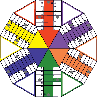 Detský vinylový hry geometrická nálepka na parchis - Tenstickers