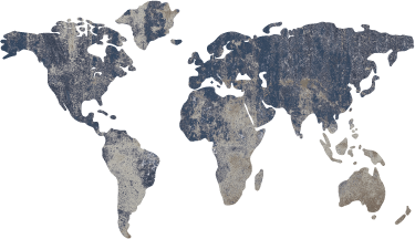 Vinylový koberec s mapou sveta modrý dekoratívny dizajn - Tenstickers
