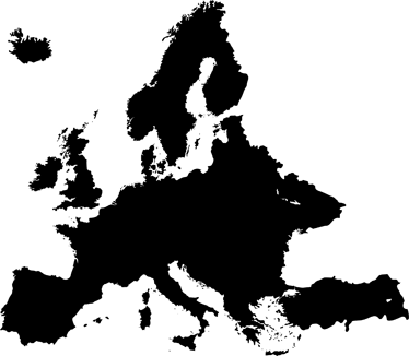 Vinylový koberec s mapou sveta pizarra európa - Tenstickers