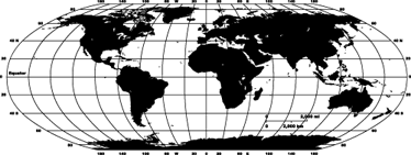 Vinylový koberec s mapou sveta jednofarebný - Tenstickers