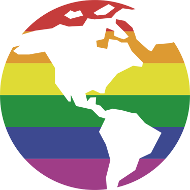 Vinylový koberec s mapou sveta lgbt dekorácia - Tenstickers