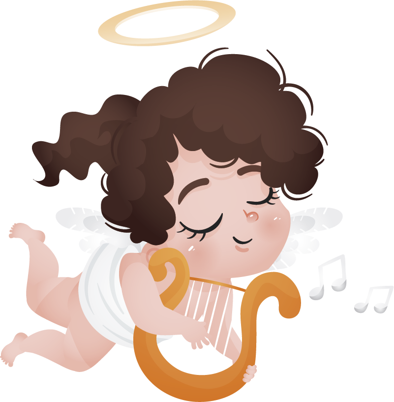 Detský vinylový koberec s hrajúcou harfou - Tenstickers