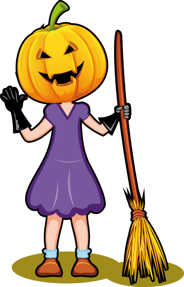 Detský vinylový koberec s halloweenskou ilustráciou - Tenstickers