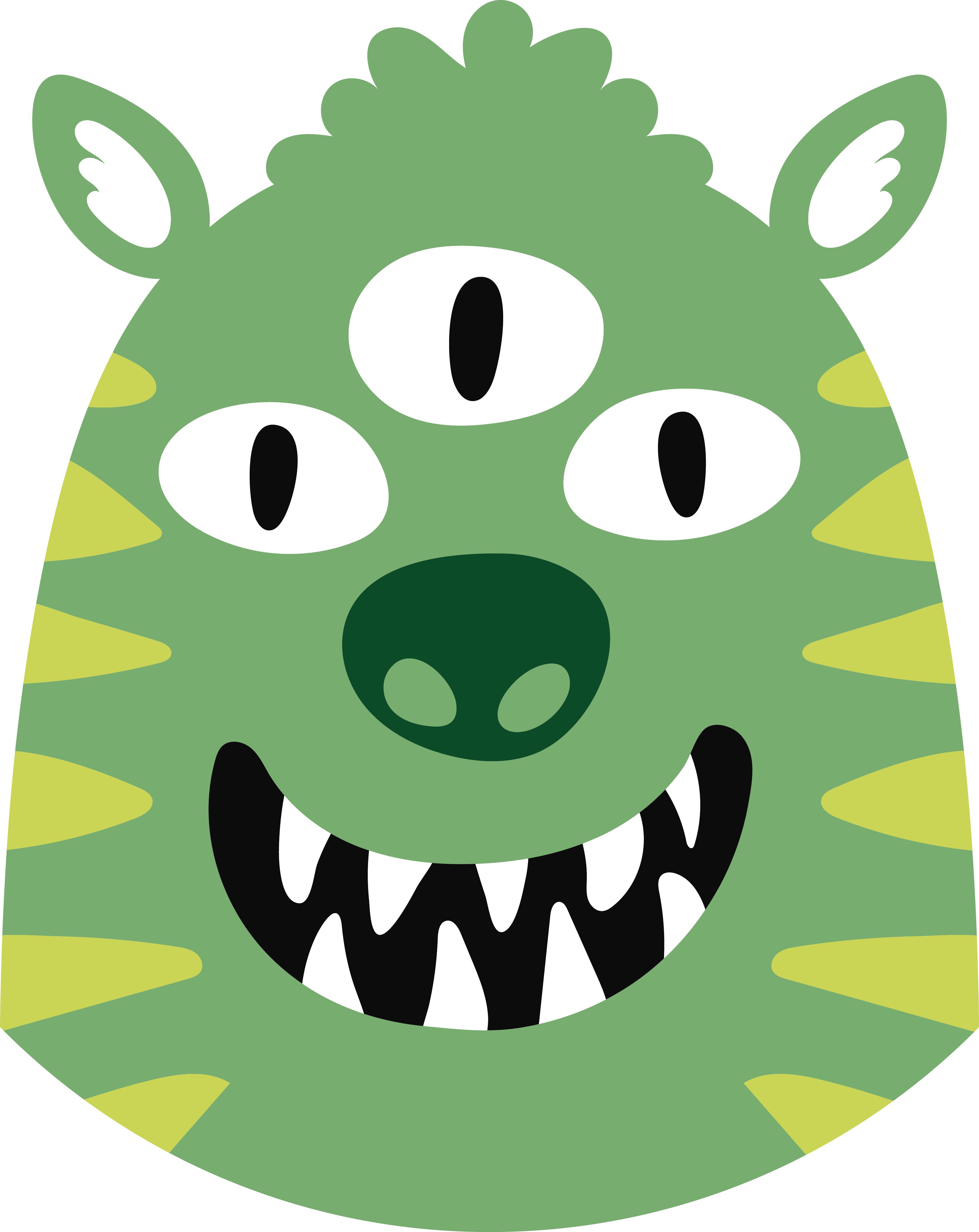 Detský vinylový koberec šťastná príšerka - Tenstickers