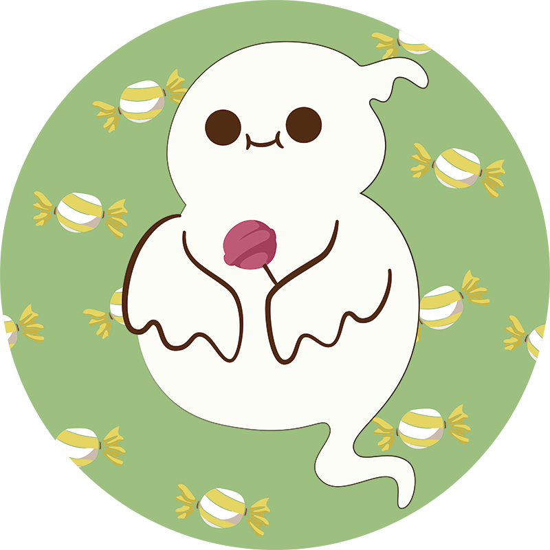 Detský vinylový koberec zábavný duch pre deti - Tenstickers