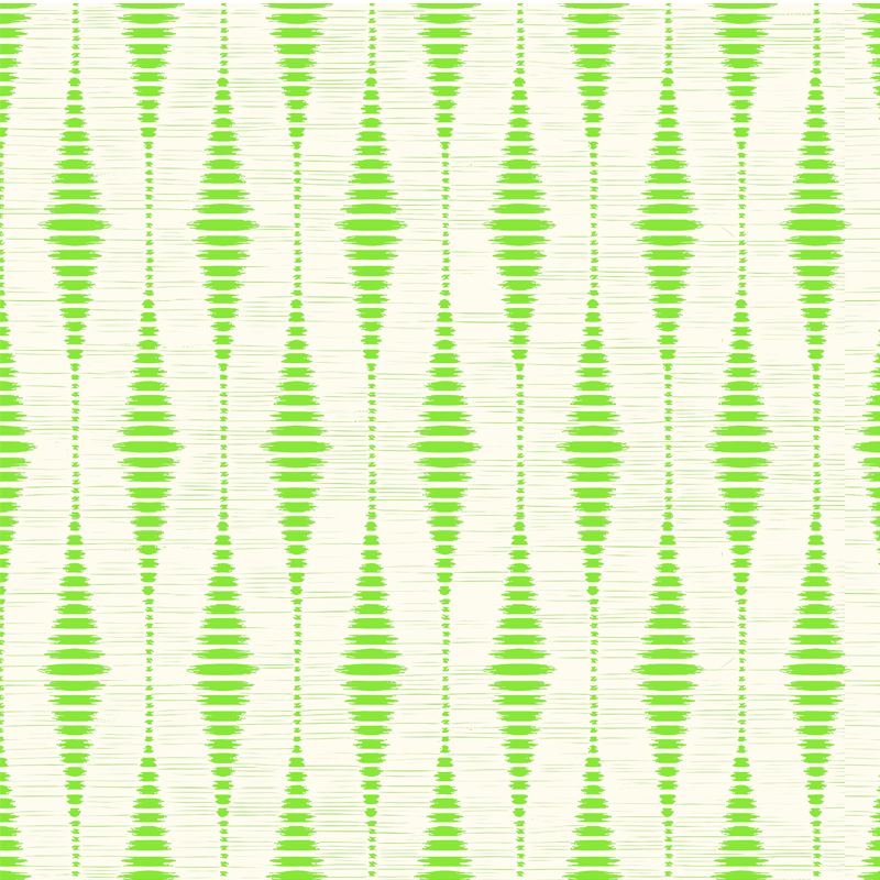Vinylový koberec s geometrickými tvarmi zelený ikat - Tenstickers
