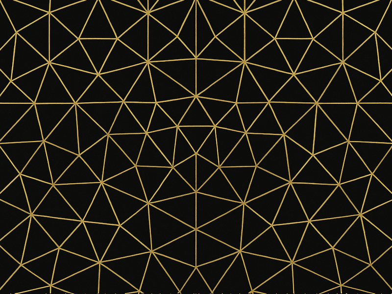Vinylový koberec s geometrickými tvarmi zlatá sieť v noci - Tenstickers