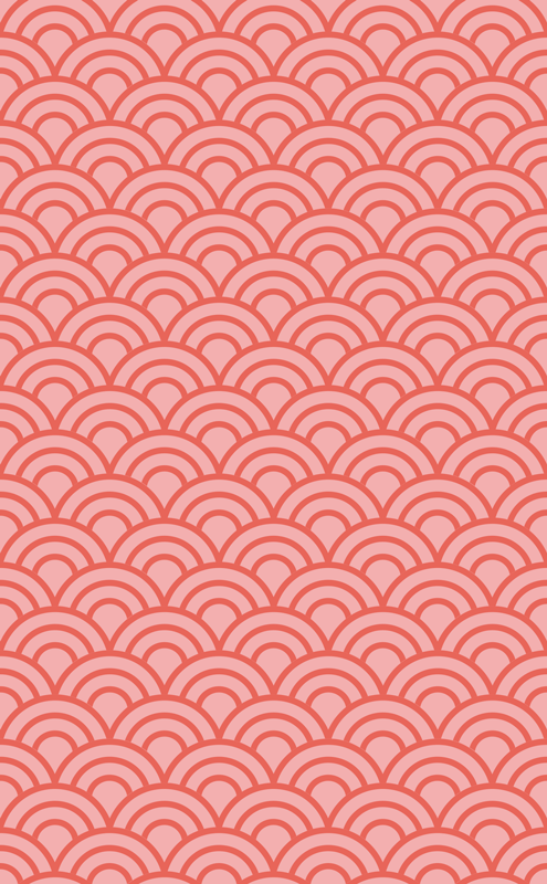 Vinylový koberec do kúpeľne v odtieni koralovej pantone - Tenstickers