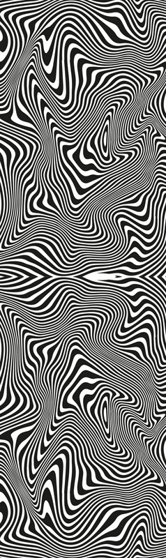 Vinylový koberec do kúpeľne zebra 3d efekt - Tenstickers