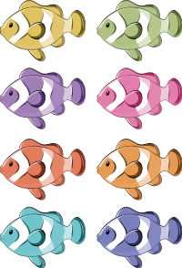 Vinylový koberec do kúpeľne s nálepkami klaunov - Tenstickers