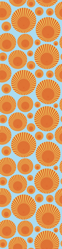 Vinylový koberec do kuchyne 70's slnečný chladničkový dizajn - Tenstickers