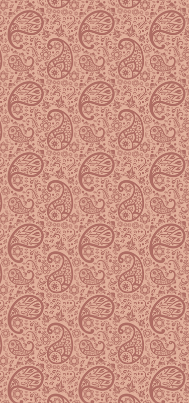 Vinylový koberec do kuchyne s motívom paisley - Tenstickers