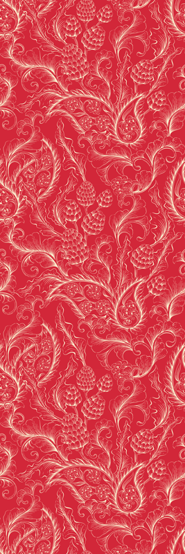 Vinylový koberec do kuchyne s paisley vzorom - Tenstickers