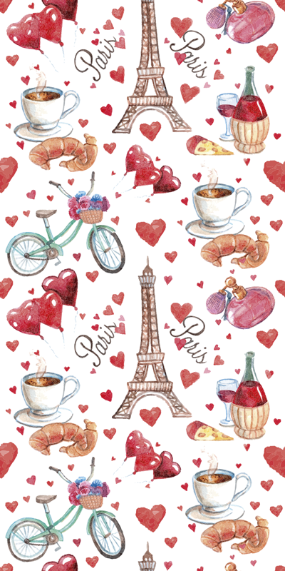Vinylový koberec do kuchyne miluj paríž - Tenstickers