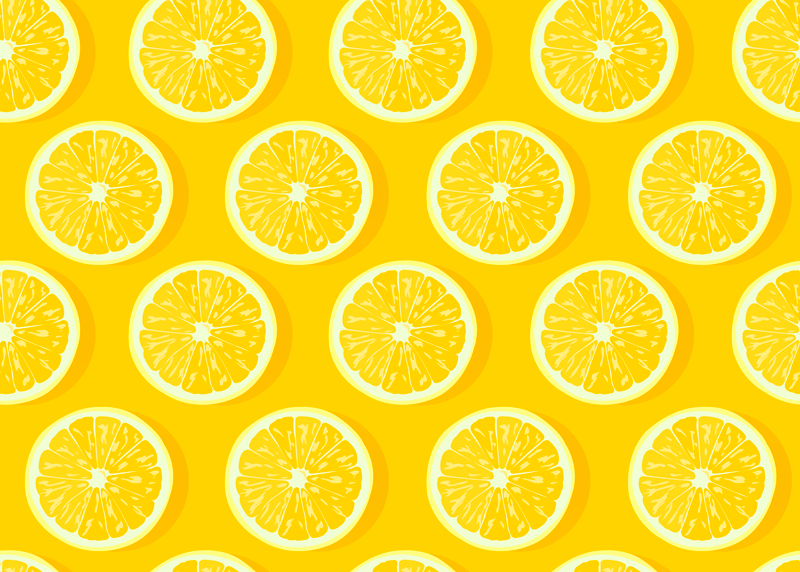 Vinylový koberec do kuchyne sliced lemons nábytok - Tenstickers
