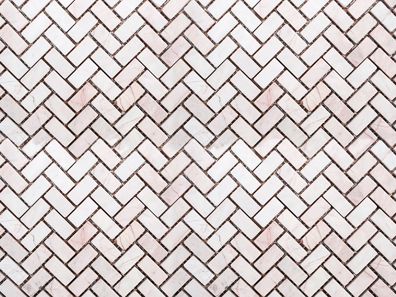Vinylový koberec do kuchyne v herringbone mramore - Tenstickers