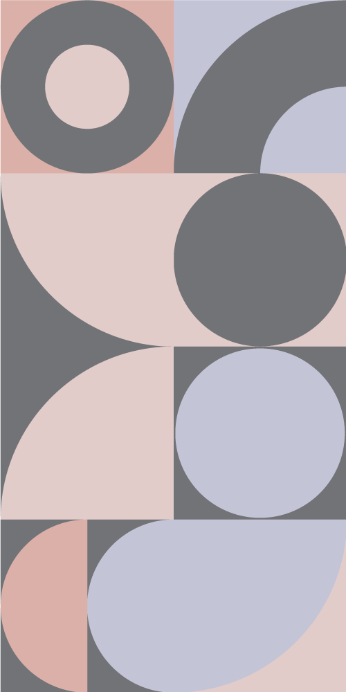 Vinylový koberec do kuchyne s geometrickým vzorom kruhov - Tenstickers