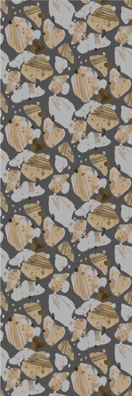 Vinylový koberec do spálne s cementovým terrazzo vzorom - Tenstickers
