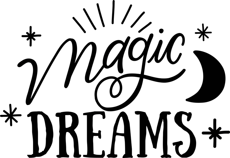 Vinylový koberec do spálne magické sny - Tenstickers