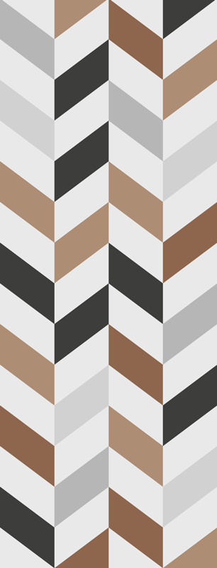 Vinylový koberec pre kanceláriu farebné geometrické bloky - Tenstickers