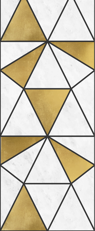 Vinylový koberec pre kanceláriu s geometrickým mramorom - Tenstickers