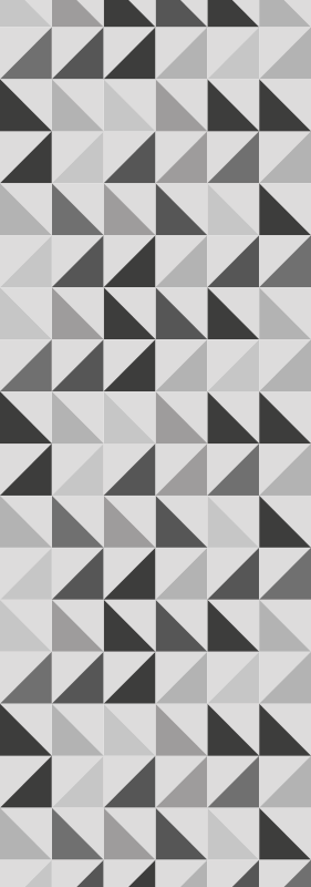 Vinylový koberec pre kanceláriu geometrické trojuholníky - Tenstickers