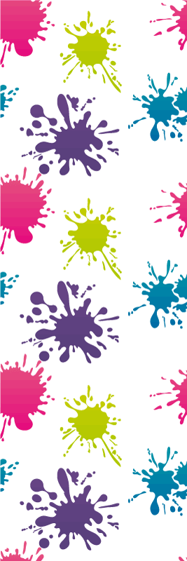 Vinylový koberec do spálne s multicolor rozpraskaním - Tenstickers
