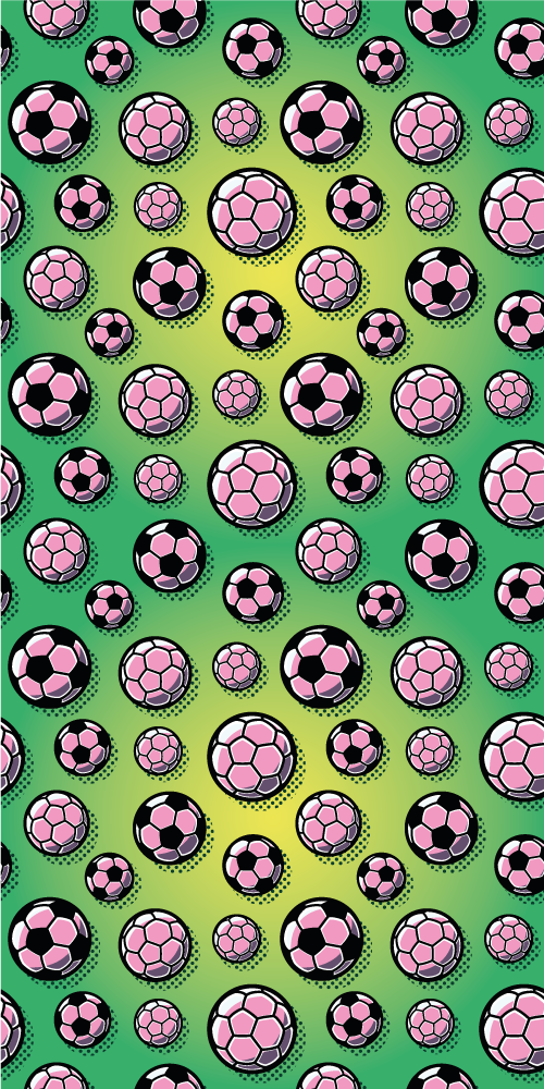 Vinylový koberec do spálne s pozadím futbalového ihriska - Tenstickers