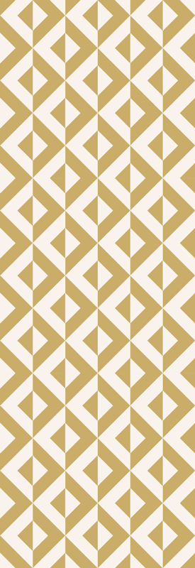 Severský vinylový koberec geometrický horčicový - Tenstickers