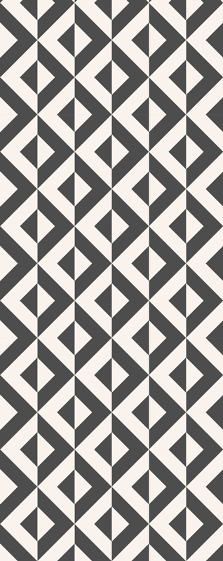 Severský vinylový koberec geometrický mono - Tenstickers