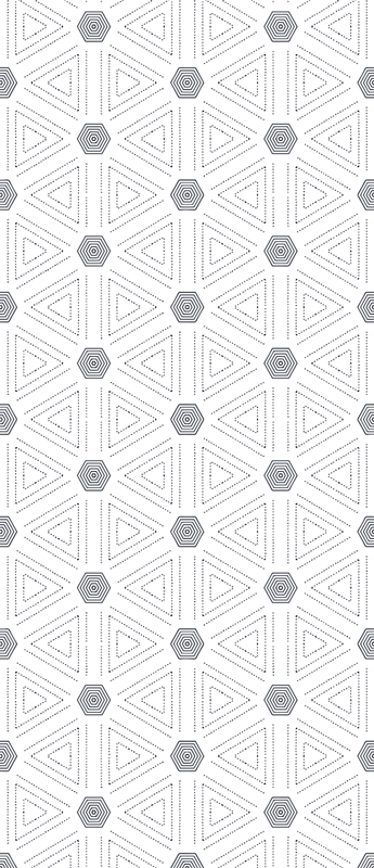 Severský vinylový koberec geometrické trojuholníky - Tenstickers