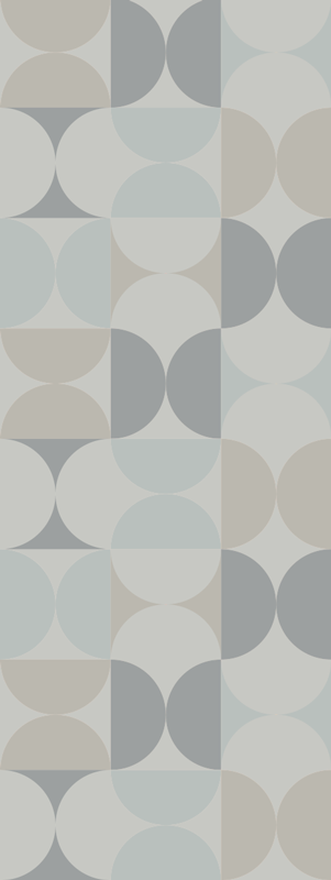 Severský vinylový koberec s geometrickým pastelovým vzorom - Tenstickers