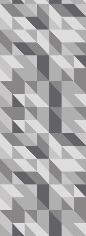 Severský vinylový koberec svetlosivé geometrické štvorce - Tenstickers
