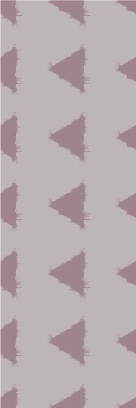 Severský vinylový koberec béžové geometrické trojuholníky - Tenstickers
