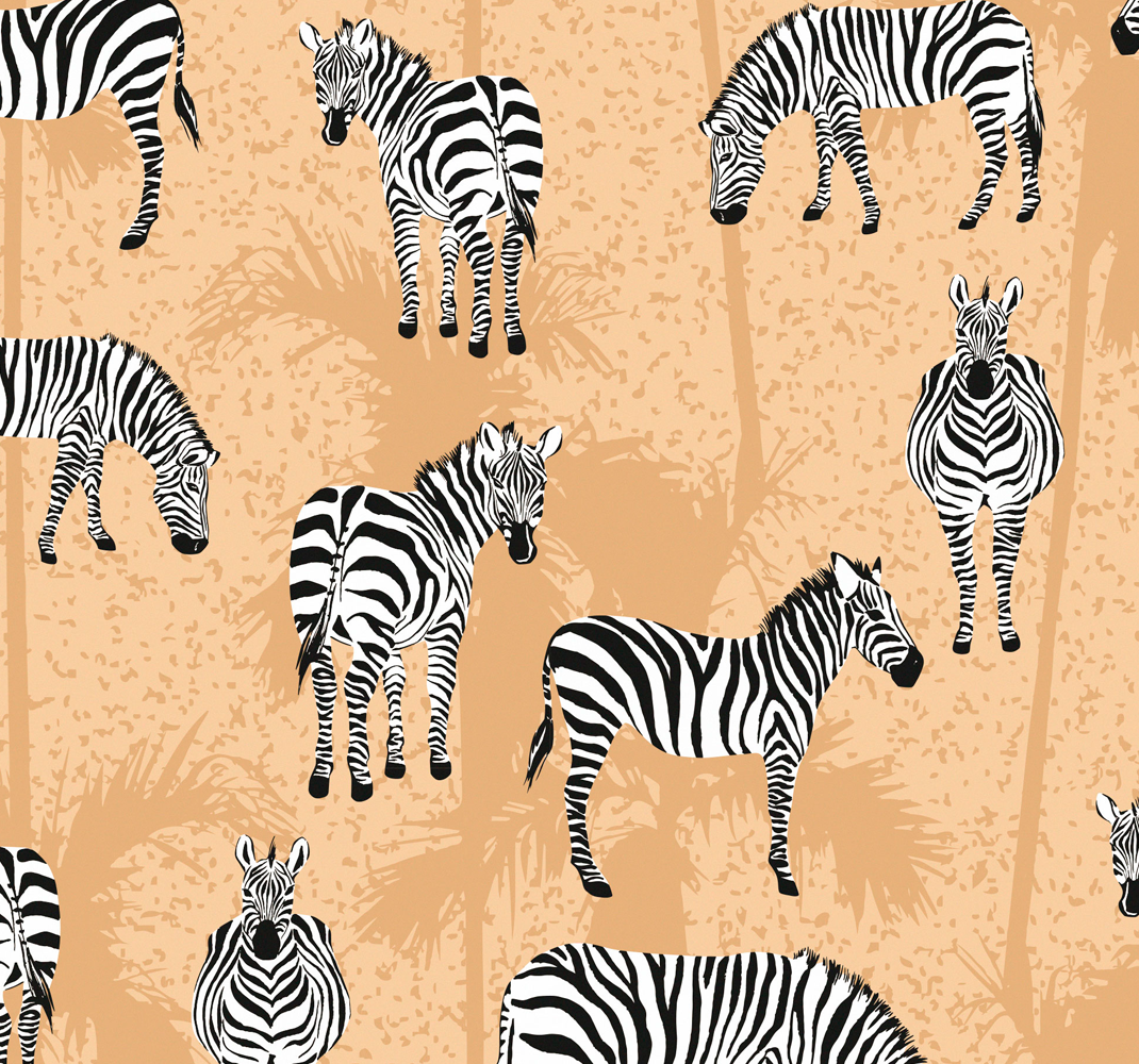 Vinylové koberce zvieratá zebra do kúpeľne - Tenstickers