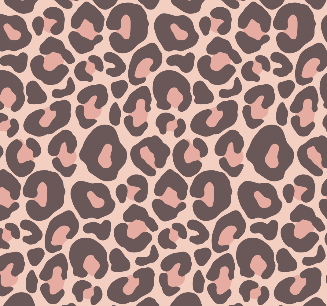 Vinylové koberce zvieratá ružový leopardí vzor - Tenstickers