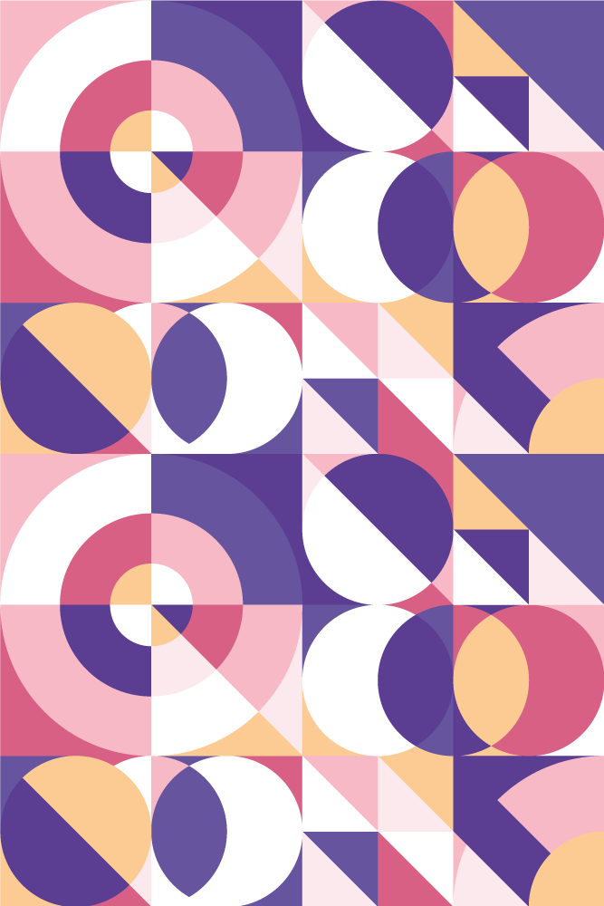 Moderný vinylový koberec abstraktné geometrické tvary - Tenstickers