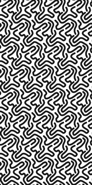 Vzorovaný vinylový koberec labyrintový vzor - Tenstickers